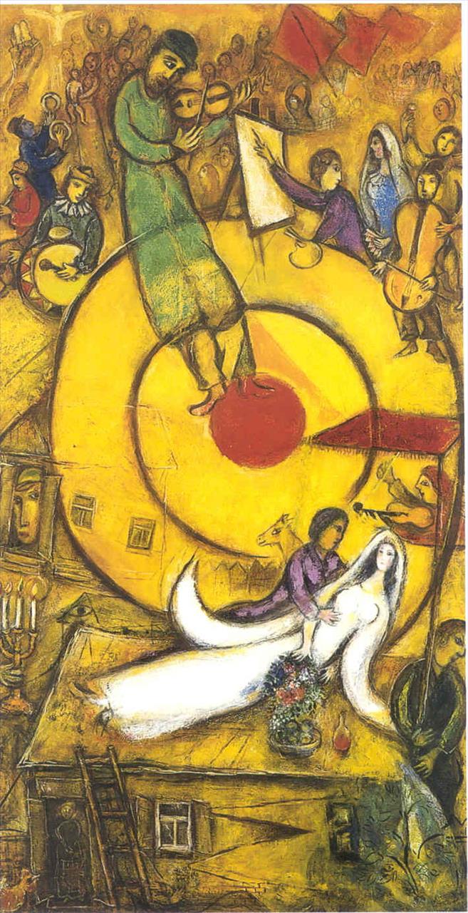 Der Befreiungszeitgenosse Marc Chagall Ölgemälde